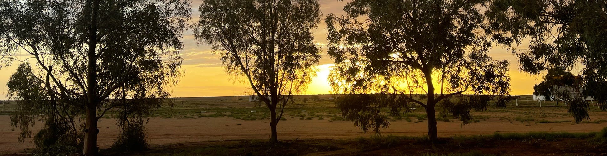 William creek at sunrise scenic flights of Lake Eyre Kati Thanda